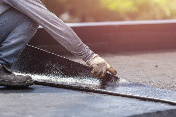 Professional Waterproofing technician working in New Lebanon, OH